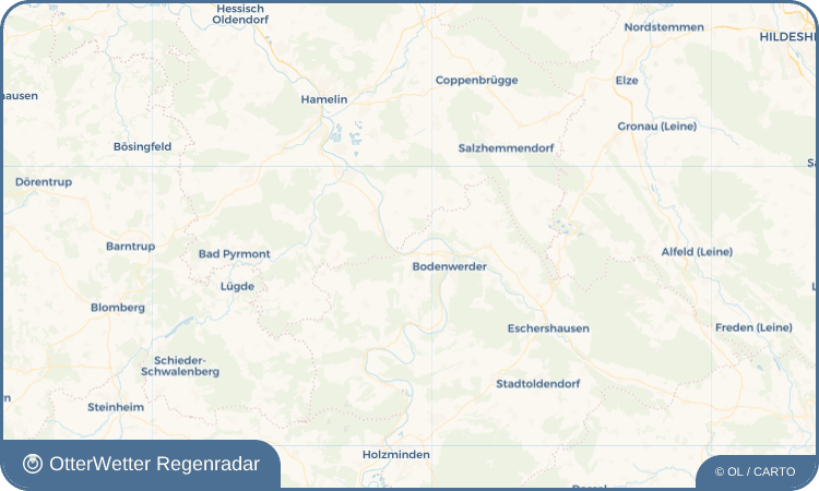 OtterWetter Regenradar-Widget Daspe