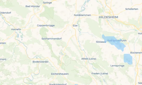 Regenradar Deinsen: aktuelle Niederschläge in Deinsen und Umgebung, Stand 18. Oktober 2026 um 2:35 Uhr