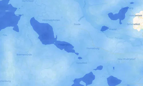 Regenradar Vorschaubild - Aktuelle Niederschläge in Deinste und Umgebung