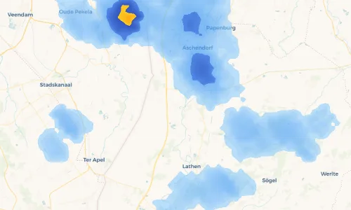 Regenradar Vorschaubild - Aktuelle Niederschläge in Dersum und Umgebung