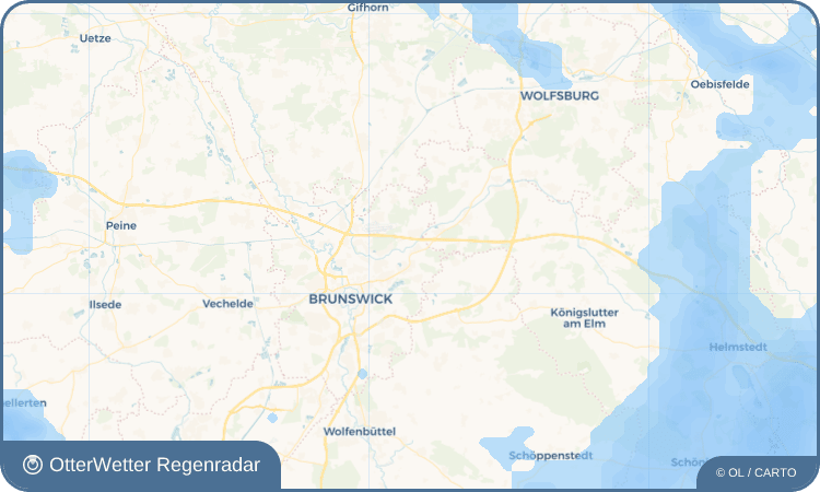 OtterWetter Regenradar-Widget Dibbesdorf