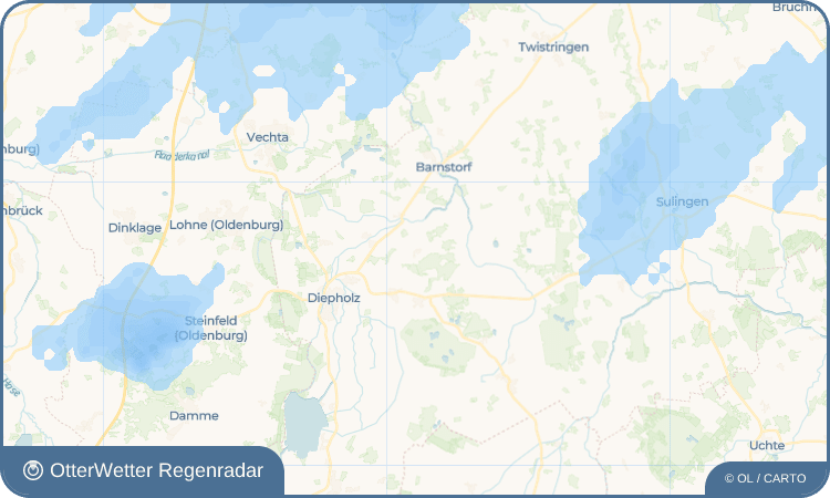OtterWetter Regenradar-Widget Dickel