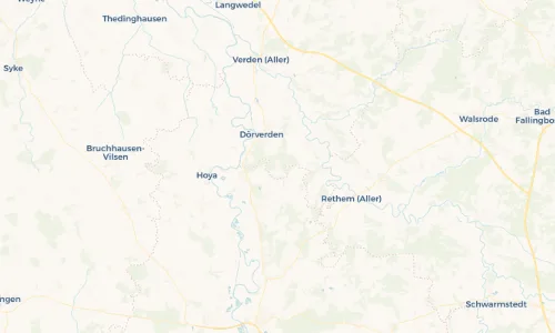 Regenradar Vorschaubild - Aktuelle Niederschläge in Diensthop und Umgebung