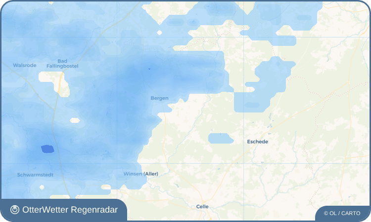 OtterWetter Regenradar-Widget Diesten