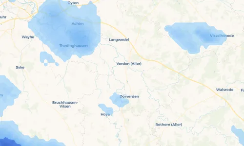 Regenradar Vorschaubild - Aktuelle Niederschläge in Döhlbergen und Umgebung