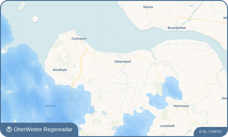 OtterWetter Regenradar-Widget Dörringworth