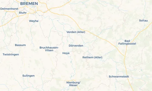 Regenradar Vorschaubild - Aktuelle Niederschläge in Dörverden und Umgebung
