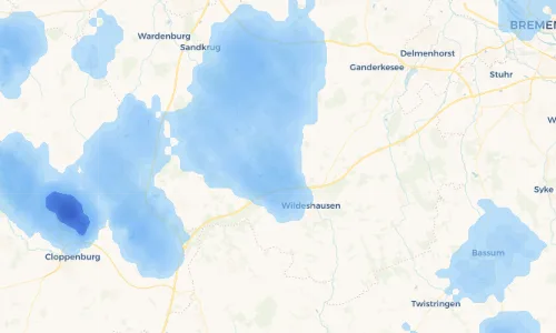 Regenradar Vorschaubild - Aktuelle Niederschläge in Dötlingen und Umgebung