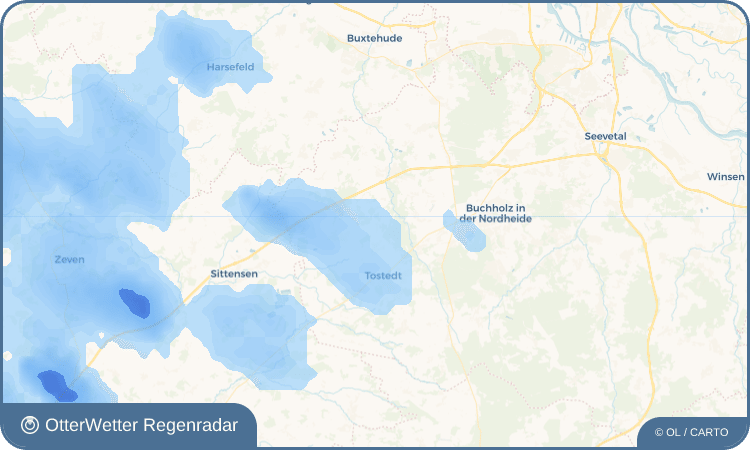 OtterWetter Regenradar-Widget Dohren-Gehege