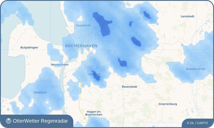 OtterWetter Regenradar-Widget Donnern