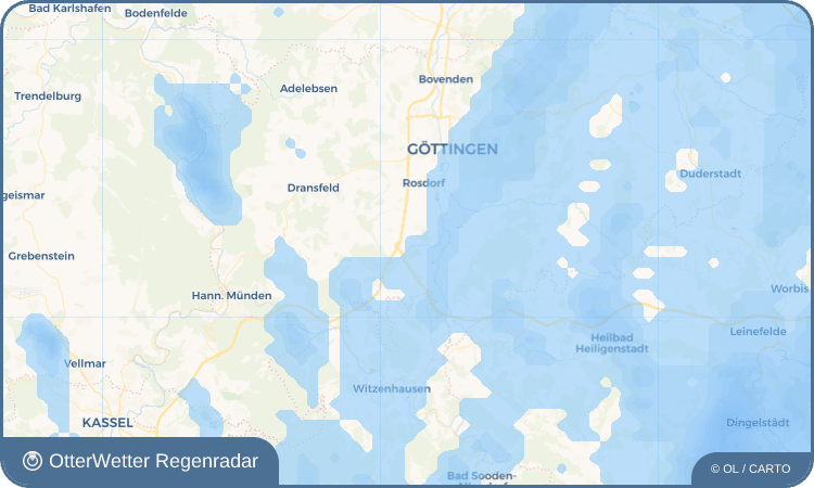 OtterWetter Regenradar-Widget Dramfeld