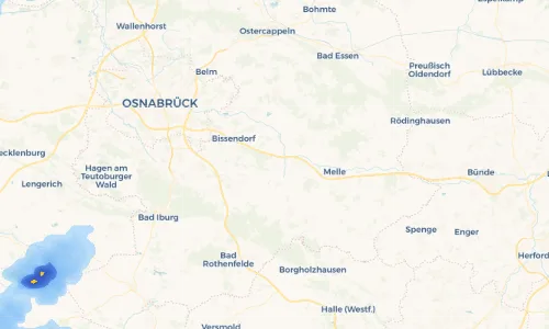Regenradar Vorschaubild - Aktuelle Niederschläge in Dratum und Umgebung