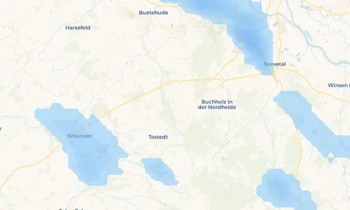 Regenradar Vorschaubild - Aktuelle Niederschläge in Drestedt-Bahnhof und Umgebung