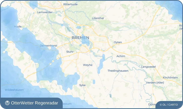 Wetter-Widget-Vorschau mit Vorhersagedaten für Dreye