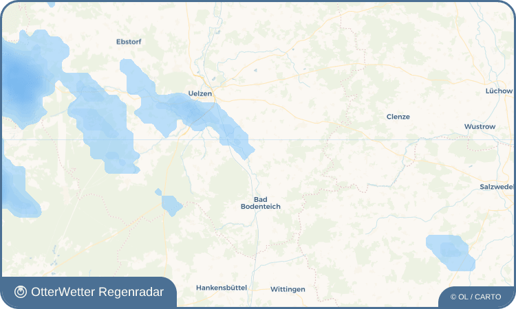 OtterWetter Regenradar-Widget Drohe
