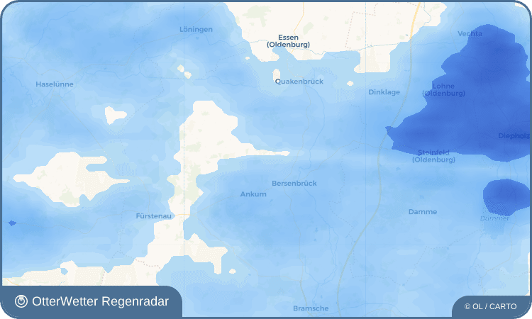 Wetter-Widget-Vorschau mit Vorhersagedaten für Druchhorn