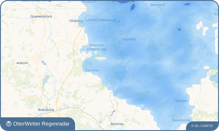 OtterWetter Regenradar-Widget Dümmerlohausen