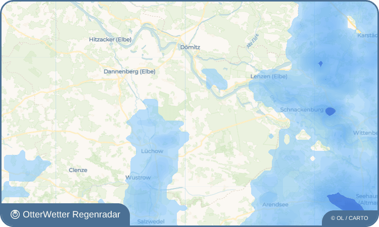 OtterWetter Regenradar-Widget Dünsche