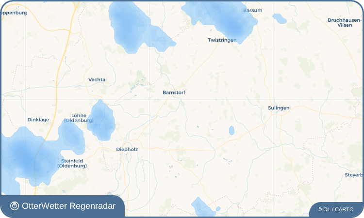 OtterWetter Regenradar-Widget Düste
