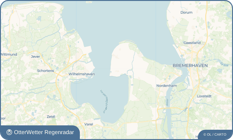 OtterWetter Regenradar-Widget Eckwarden