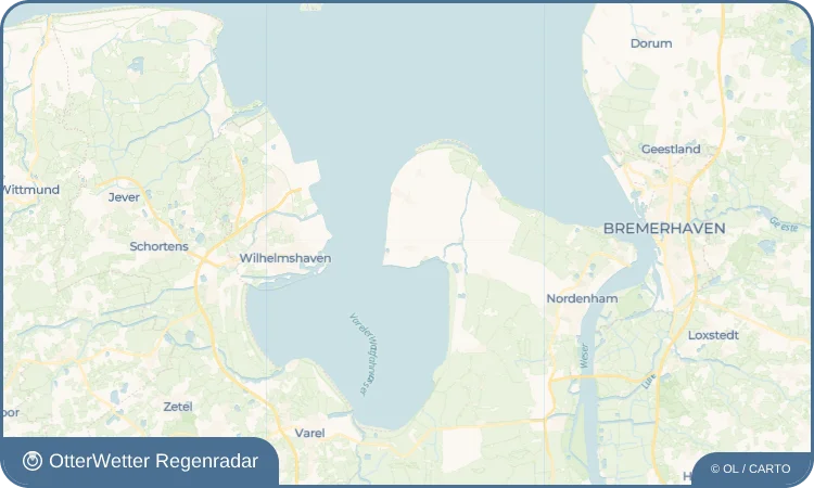 Wetter-Widget-Vorschau mit Vorhersagedaten für Eckwarden