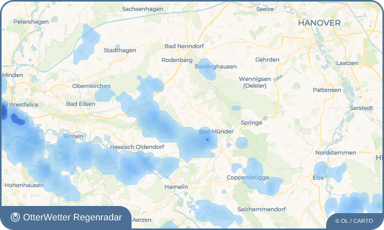 OtterWetter Regenradar-Widget Egestorf (Süntel)
