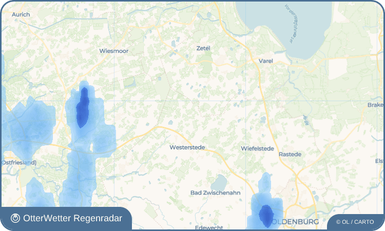 Widget-Vorschau für Eggeloge Wetter-Widget-Vorschau mit Vorhersagedaten für Eggeloge