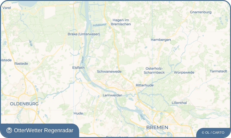 OtterWetter Regenradar-Widget Eggestedt