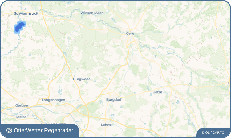 OtterWetter Regenradar-Widget Ehlershausen
