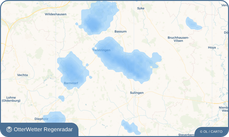 OtterWetter Regenradar-Widget Ehrenburg