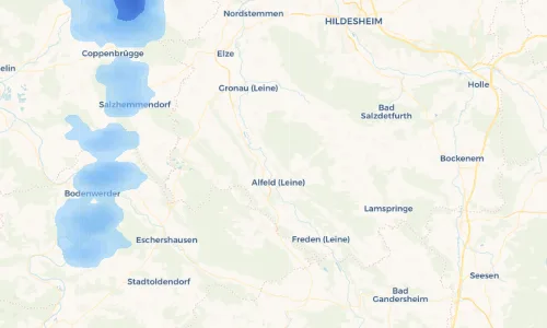 Regenradar Vorschaubild - Aktuelle Niederschläge in Eimsen und Umgebung