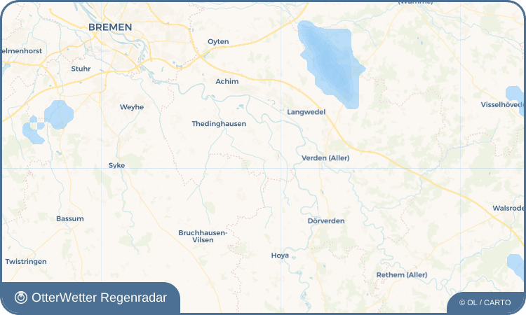OtterWetter Regenradar-Widget Einste
