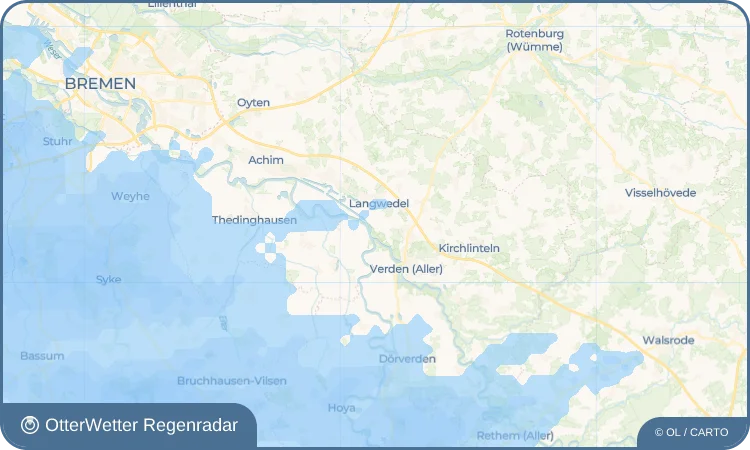 Widget-Vorschau für Eissel Wetter-Widget-Vorschau mit Vorhersagedaten für Eissel