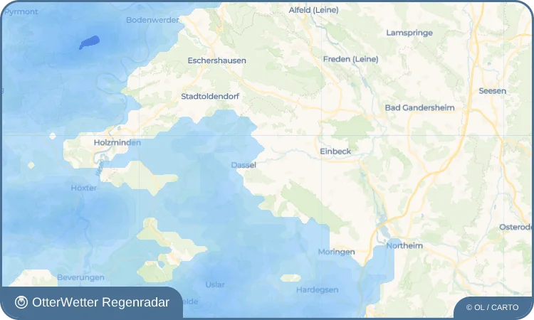 Wetter-Widget-Vorschau mit Vorhersagedaten für Ellensen