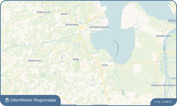 OtterWetter Regenradar-Widget Ellenserdammersiel