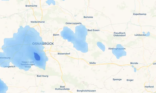 Regenradar Vorschaubild - Aktuelle Niederschläge in Ellerbeck und Umgebung