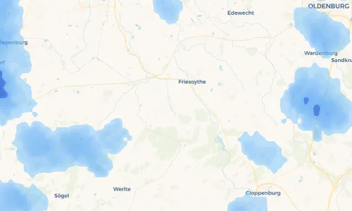 Regenradar Vorschaubild - Aktuelle Niederschläge in Ellerbrock und Umgebung