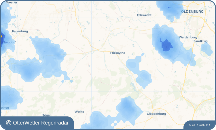Wetter-Widget-Vorschau mit Vorhersagedaten für Ellerbrock