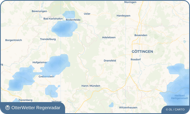 OtterWetter Regenradar-Widget Ellershausen