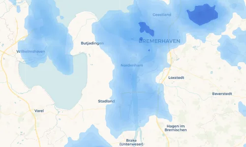 Regenradar Vorschaubild - Aktuelle Niederschläge in Ellwürden und Umgebung
