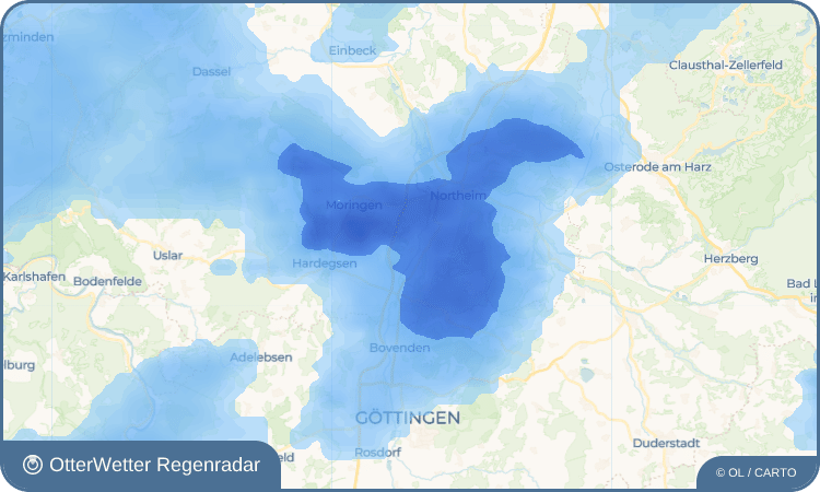 OtterWetter Regenradar-Widget Elvese