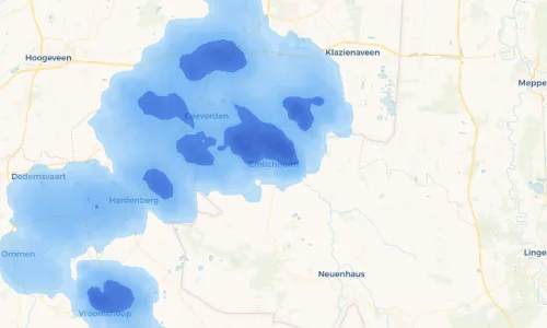 Regenradar Vorschaubild - Aktuelle Niederschläge in Emlichheim und Umgebung