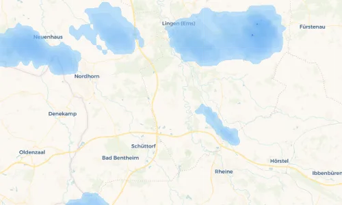 Regenradar Vorschaubild - Aktuelle Niederschläge in Emsbüren und Umgebung