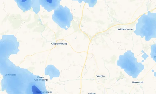 Regenradar Vorschaubild - Aktuelle Niederschläge in Emstek und Umgebung