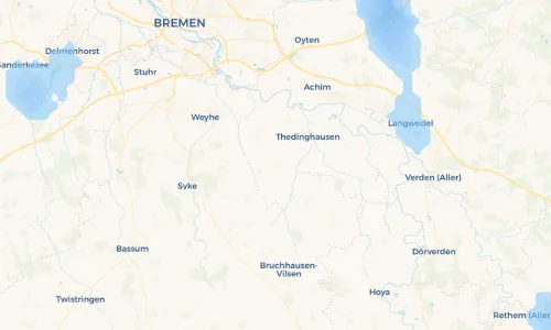 Regenradar Vorschaubild - Aktuelle Niederschläge in Emtinghausen und Umgebung