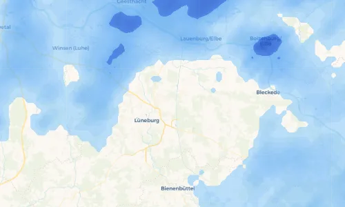 Regenradar Vorschaubild - Aktuelle Niederschläge in Erbstorf und Umgebung