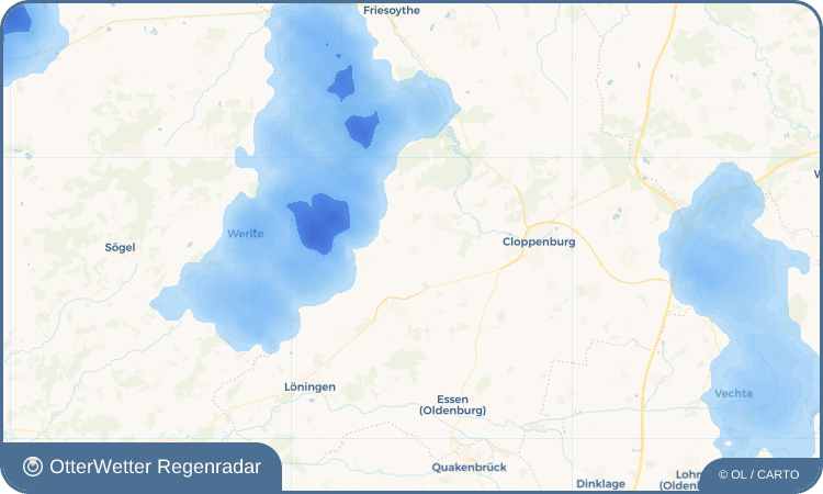 OtterWetter Regenradar-Widget Ermke