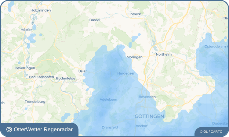 OtterWetter Regenradar-Widget Ertinghausen