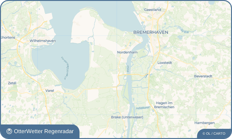 OtterWetter Regenradar-Widget Esenshamm
