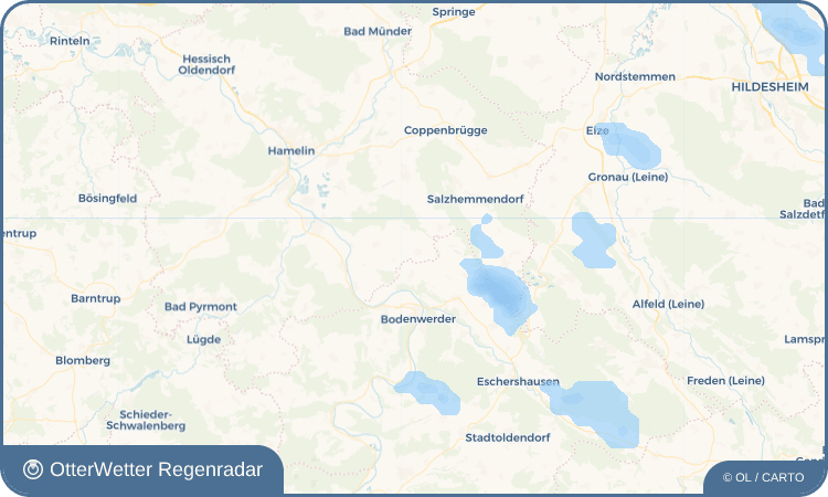 OtterWetter Regenradar-Widget Esperde